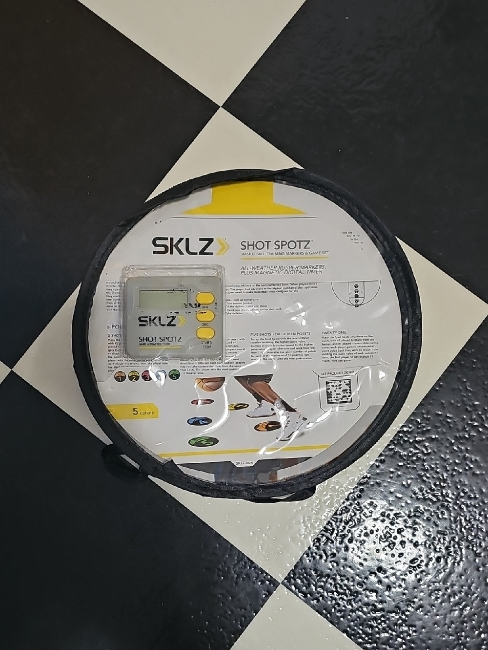 Sklz Shot Spotz Basketball Training Markers & Game Set Digital Timer All Weather